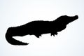 Crocodile. Vector drawing icon sign Royalty Free Stock Photo