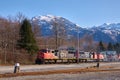 Squamish, British Columbia, Canada Ã¢â¬â March 10, 2018. CN Train Squamish BC. Royalty Free Stock Photo