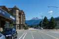 Squamish, Canada - July 22, 2018: Second Avenue in Squamish British Columbia hotel Squamish. Royalty Free Stock Photo
