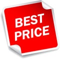 Best price sticker Royalty Free Stock Photo