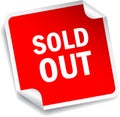 Sold Out sticker Royalty Free Stock Photo