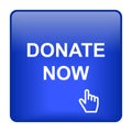 Donate now web button icon Royalty Free Stock Photo