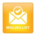 Mailing list icon web button