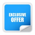 Exclusive offer vector sticker