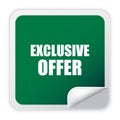 Exclusive offer vector sticker