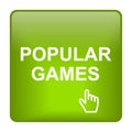popular games icon button on white Royalty Free Stock Photo