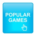 popular games icon button on white Royalty Free Stock Photo