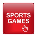 sports games icon button on white Royalty Free Stock Photo