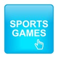 sports games icon button on white Royalty Free Stock Photo