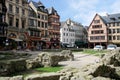 Square Aitre de Saint Maclou in Rouen, France. Royalty Free Stock Photo