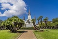 Square Andrew Jackson Statue Saint Louis Cathedral New Orleans Louisiana Royalty Free Stock Photo