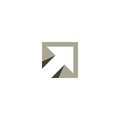 square arrow logo symbol icon vector design Royalty Free Stock Photo