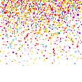 Square Background Graphic Colorful Streamers Confetti And Stars