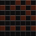Square background mosaic, ceramics. Abstract pixels. gray and chocolate shade Ceramic tiles. Wall texture. Texture for tiles