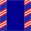 American flag symbols patriotic border Royalty Free Stock Photo