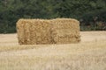 Square Bale of Hay on a Field