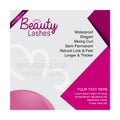 Square banner beauty lashes template-04 Royalty Free Stock Photo
