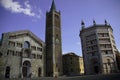 square of the baptistery Parma Royalty Free Stock Photo