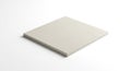 A square, beige ceramic tile displayed on a white background. The tile has a smooth texture with Royalty Free Stock Photo