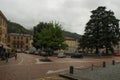 A square in Bellinzona city center, Switzerland