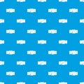 Square belt buckle pattern seamless blue