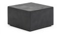 A square black cube with a textured surface. Royalty Free Stock Photo