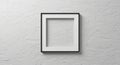 Square, black-framed picture frame on a Royalty Free Stock Photo