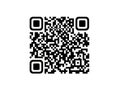Square black and white qr code on white background Royalty Free Stock Photo