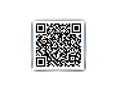 Square black and white qr code on white background Royalty Free Stock Photo