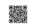 Square black and white qr code symbol Royalty Free Stock Photo