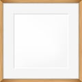 Square blank picture frame. Vector template