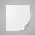 Square blank sheet of white paper