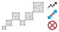 Square Blockchain Polygonal Web Vector Mesh Illustration Royalty Free Stock Photo