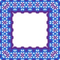 Square, blue pattern on a white background Royalty Free Stock Photo