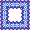 Square, blue pattern on a white background Royalty Free Stock Photo