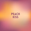 Square blurred background - peach colors With motivating quote Royalty Free Stock Photo