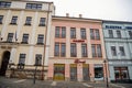 Square of Bohemian Paradise, baroque and renaissance historical buildings, Galerie Granat near Neo-renaissance town hall with