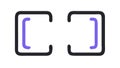 Square Brackets Outline Vector Icon, vector design Generative AI Royalty Free Stock Photo