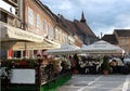 The square in Brasov.