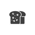 Square Bread vector icon