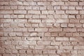 Square brick block wall background and texture. Painted in red Royalty Free Stock Photo