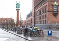 Square with building in Old Town. Copenhagen, Denmark Royalty Free Stock Photo