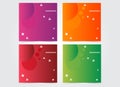 Square bundle banner vector geometric colorful for presentation and promotion you business