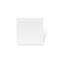 Square cardboard paper box mockup - front view. Blank White Product Cardboard Package Box isolated. Realistic Cardboard