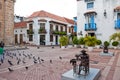 Square in Cartagena, Colombia Royalty Free Stock Photo