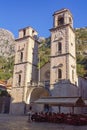 Square and Cathedral of Saint Tryphon in Old Town of Kotor, Montenegro