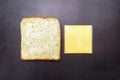 Sliced Cheddar Cheese With Whole Wheat Bread For The Breakfast