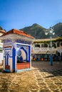 Square on Chefchaouen Blue Medina - Morocco Royalty Free Stock Photo
