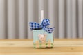 Square chocolate lollipop decorated in farm theme Royalty Free Stock Photo