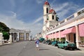 Square in Cienfuegos, Cuba. Royalty Free Stock Photo